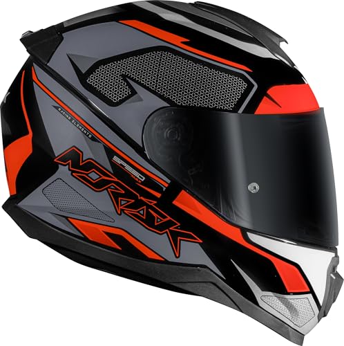 Capacete Masculino Norisk Razor Speedmax Preto Cinza Moto (58)