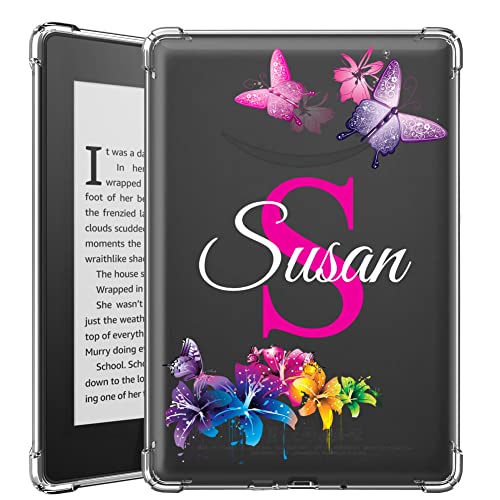 Custom Name & Initial Clear Case for Kindle Paperwhite 6.8