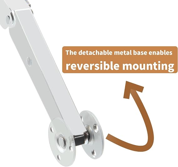 HBL' 2 Pack 20KG Gas Strut Spring Hinges for Heavy Toy Box Lid to Keep Stay