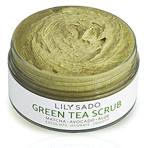 LILY SADO Matcha Made in Heaven Sugar Facial Scrub – Best Daily Facial Exfoliating Cleanser for Women & Men – Vegan Face Wash Exfoliates Skin, Treats Acne, Reduces Pore Size – 4 oz