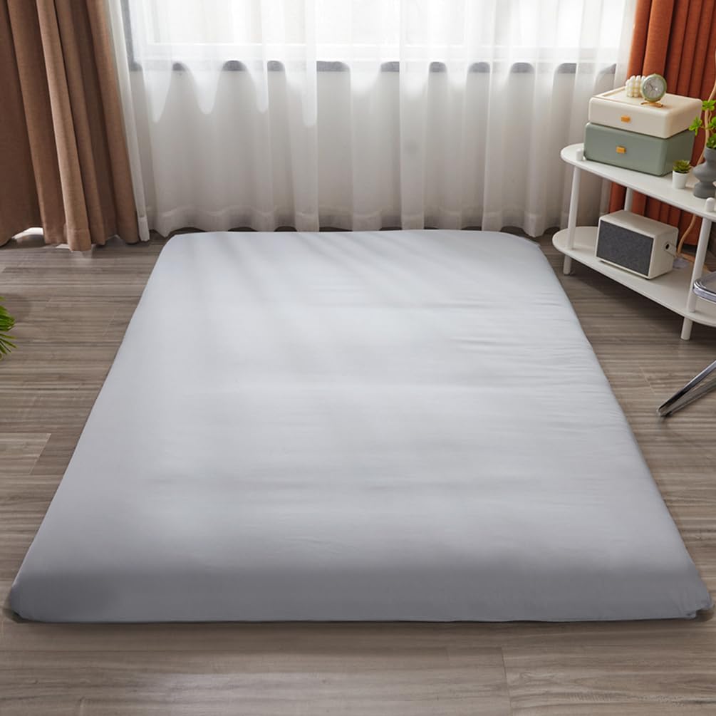 LDLCYCN O,100x200cm(TWIN), Futon Mattress Cover with Zipper for Full/Queen/King Size Dustproof Japanese Floor Mattress Futon Cover Soft Comfort Sleeping Mat Cover for Bedroom Machine Washable