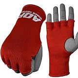 AQF Boxing Inner Gloves Elasticated Fist Protector Mitts Bandages Alternative to...