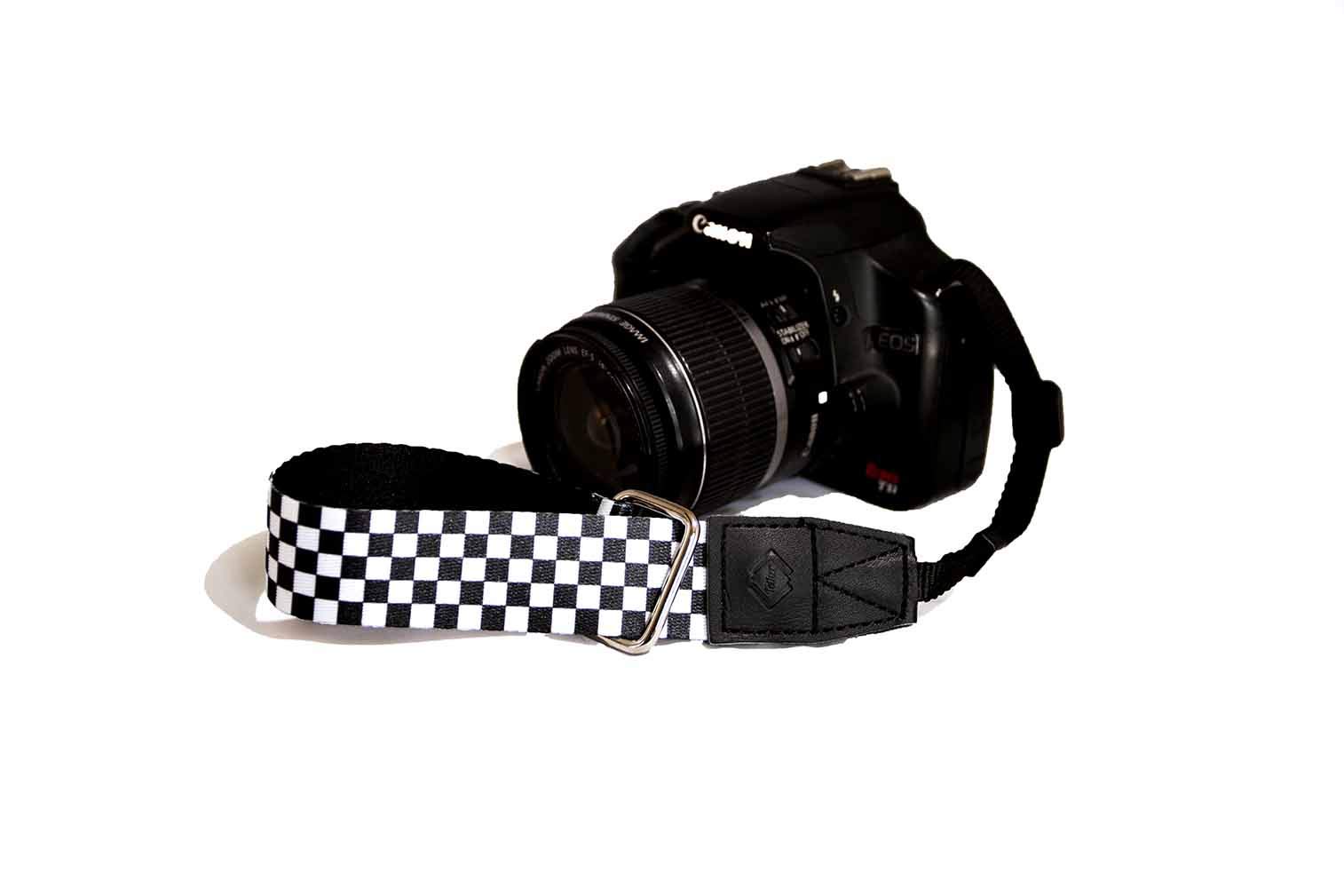 TETHERCheckered Design Wrist Camera Strap for DSLR or SLR Camera, DSLR Camera Strap. Camera Accessories. Canon Camera Strap. Nikon Camera Strap (The Checkered)
