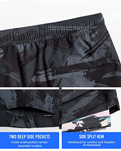 Image of maamgic Mens 5 inch Gym Running Shorts for Men 2 in 1 Quick Dry Workout Athletic Shorts