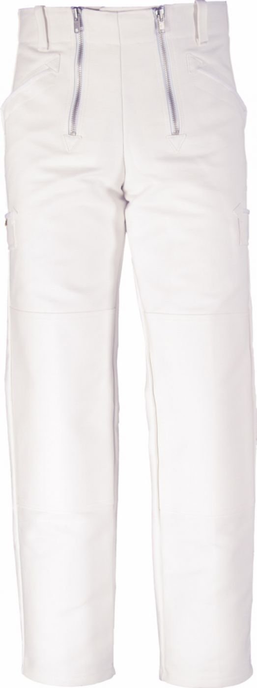 JOB Zunfthose aus Doppel-Pilot weiß mit Kniepolstertaschen - Herren - Multi-Sport - Cargo - Hose - Weiß - Large
