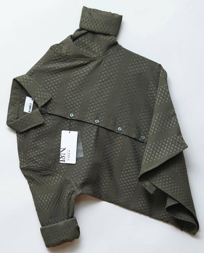 Image of Men's Casual Button Down Shirts Long Sleeve Linen Shirt Fashion Textured Beach Summer Shirts| Men Stylish Shirt | Men Fancy