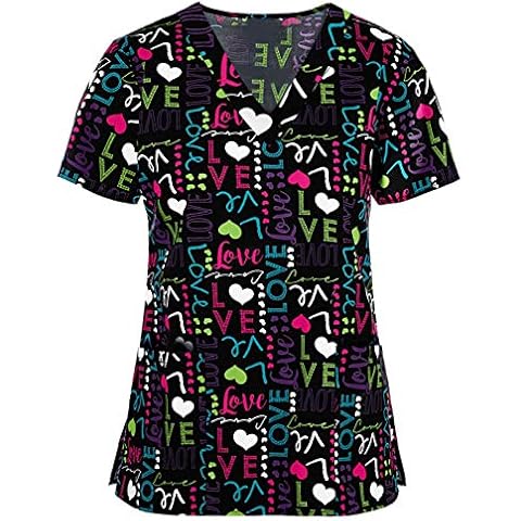 Camiseta de manga corta WUXIANG para trabajadores de cuidado de la salud Cover