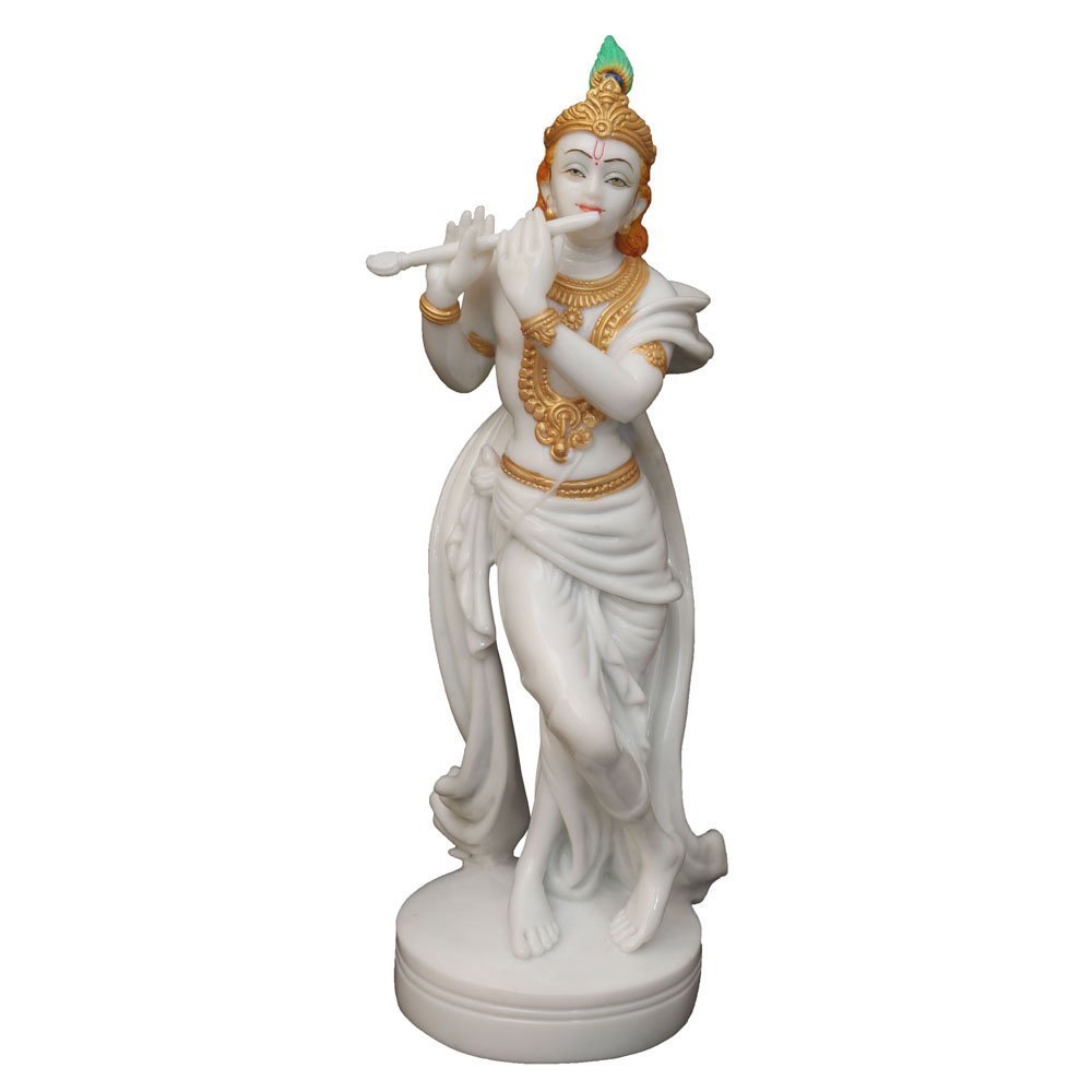 Buy Divine Gifts Krishna Marble Statue, Krishna murti for Pooja Room