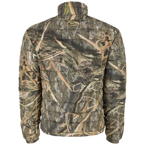DRAKE LST Double Down Layering Full Zip Mossy Oak Bottomland Jacket2