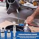 Untere Einheit Getriebe Schmierpumpe, 8cc Handpumpe Ölpumpe Getriebeölpumpe für Marine-Außenborder mit Einem 96,5 cm Großen Metallwirbel und 2 Adaptern