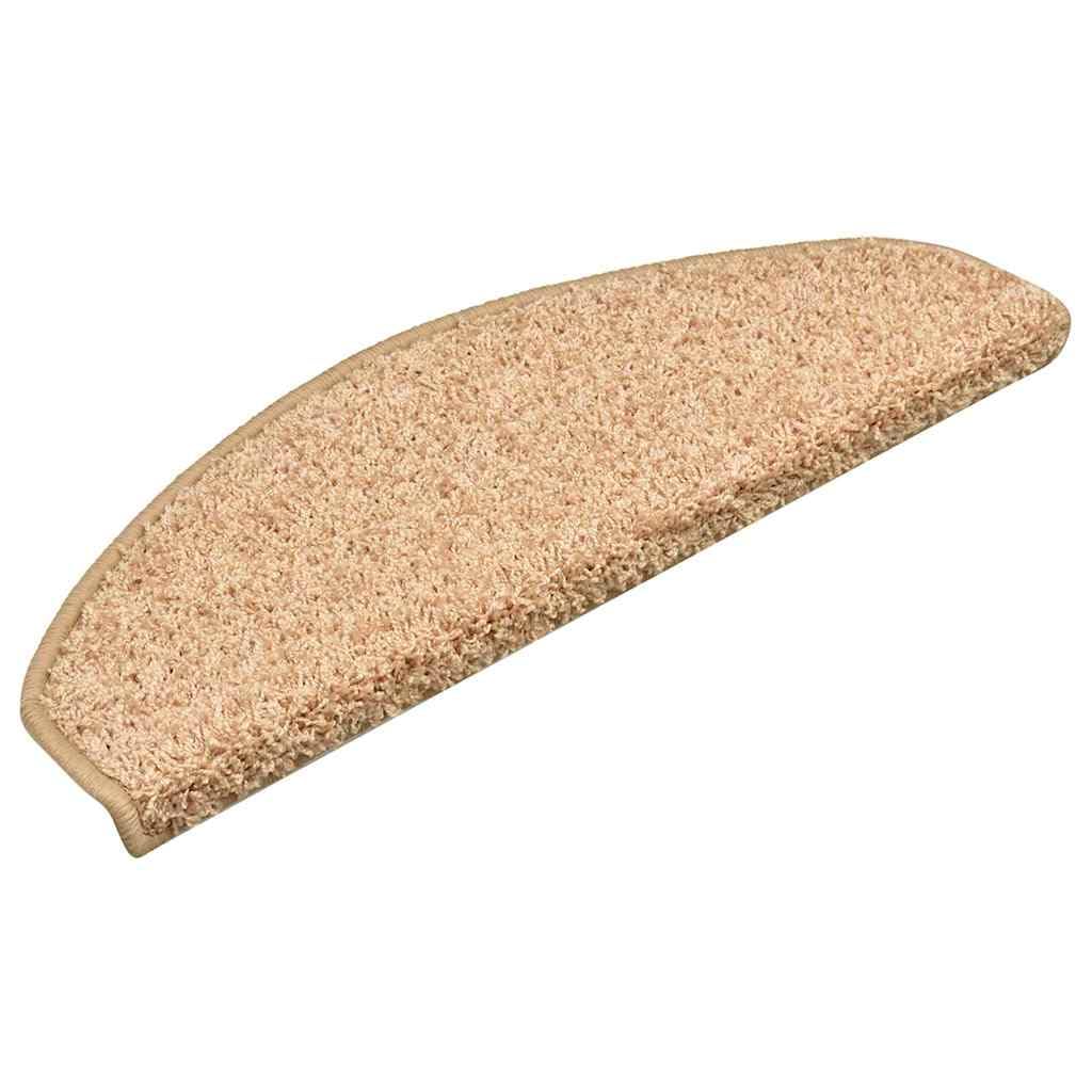 Lot de 15 tapis d'escalier, 65 x 21 x 4 cm, or