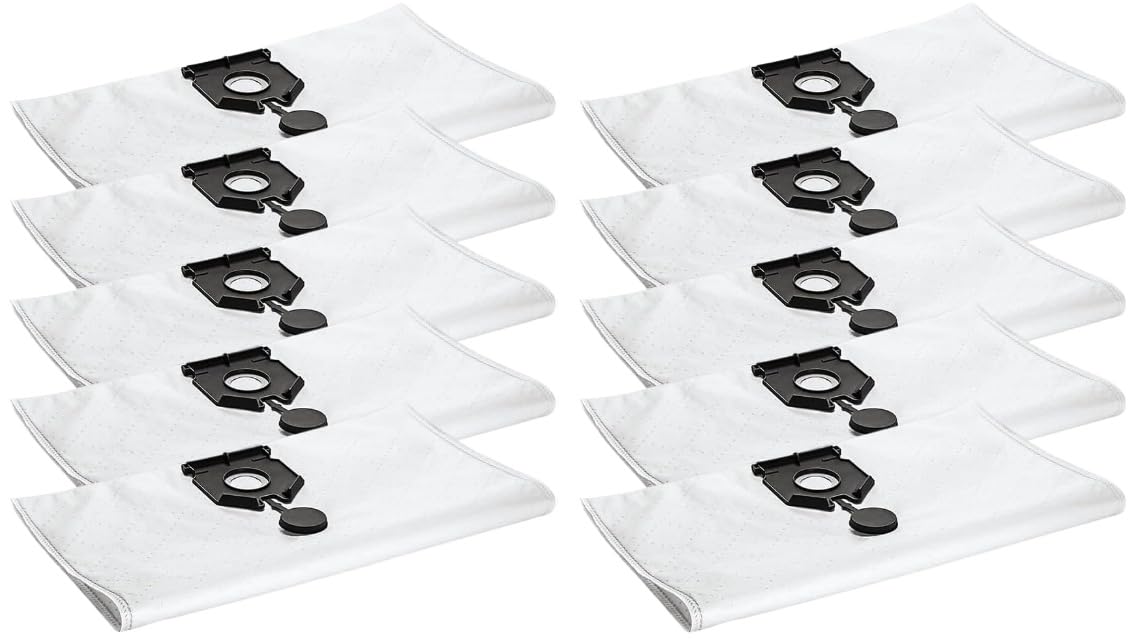Zhanhai 5/10 Pack Dust Collection Bags Fits for Karcher 2.889-154.0 NT 30/30 L 30L NT 30/ Ap Te L NT 30/ Ap L 30L EU2613 Vacuum Cleaner Replacement Parts ﻿ (10 PACK)