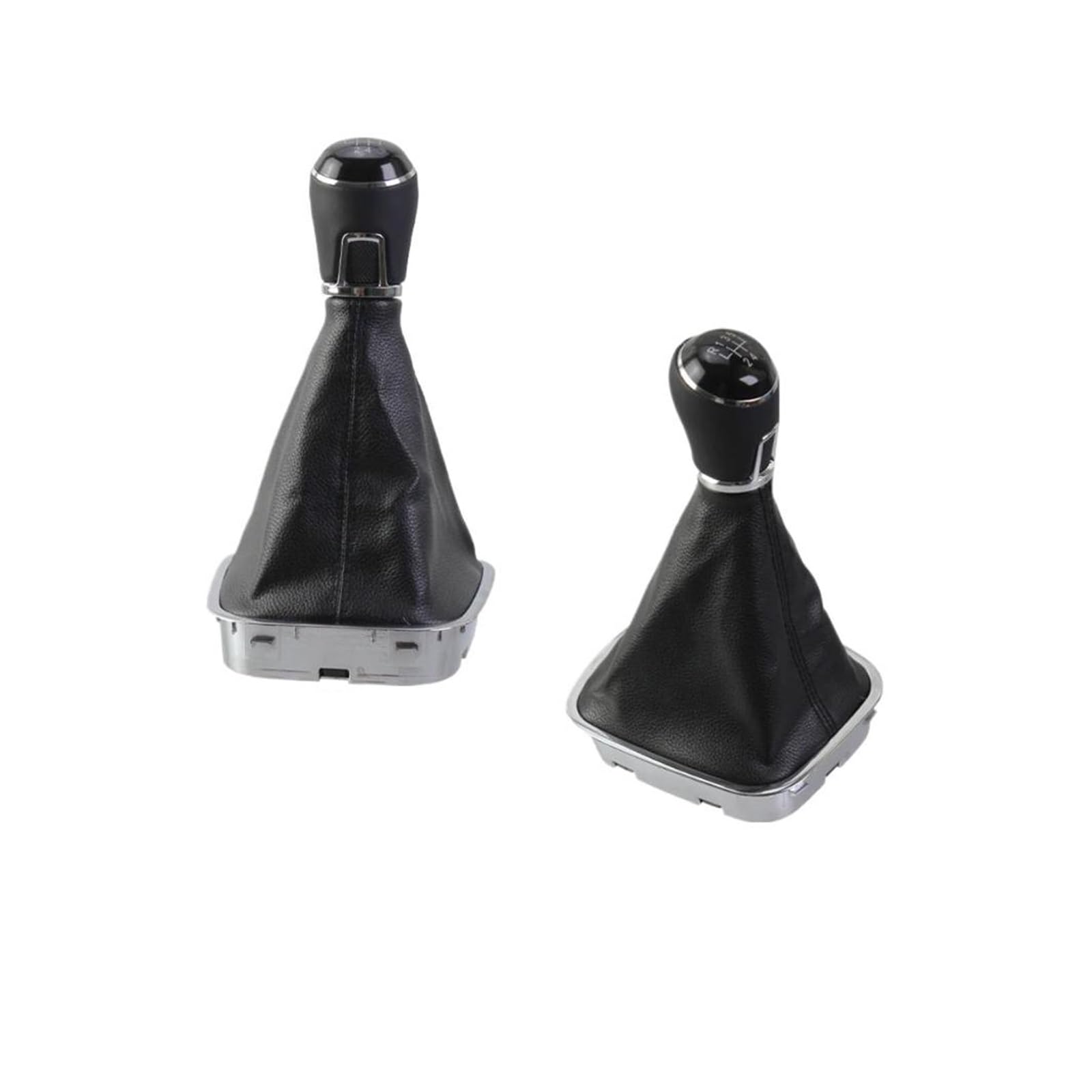 Kunyos 5 Speed Gear Shifter Knob For Vw Polo 6C 2015 2016 2017 2018 Leather Upgrade
