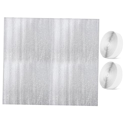 LIFKICH Attic Fan Cover Insulated Ceiling Fan Shutter Seal for Energy Efficiency Durable Aluminum Film Easy Installation for Attics Bedrooms Living Rooms and More