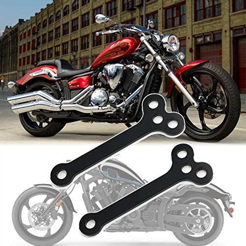 Fits 1999-2021 Yamaha V-Star Stryker 950 1100 1300 Rear Lowering Drop Link 1-2 inch for 2005-2021 Suzuki Lowering Kit Boulevard C50 Volusia 800 (Black)