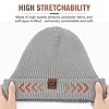 gitzing Knit Cuffed Beanie for Men and Women, Stretchy Soft Warm Daily Cuffed Unisex Winter Fisherman Hats, Gifts for Women/Men/Him/Dad,Grey #1
