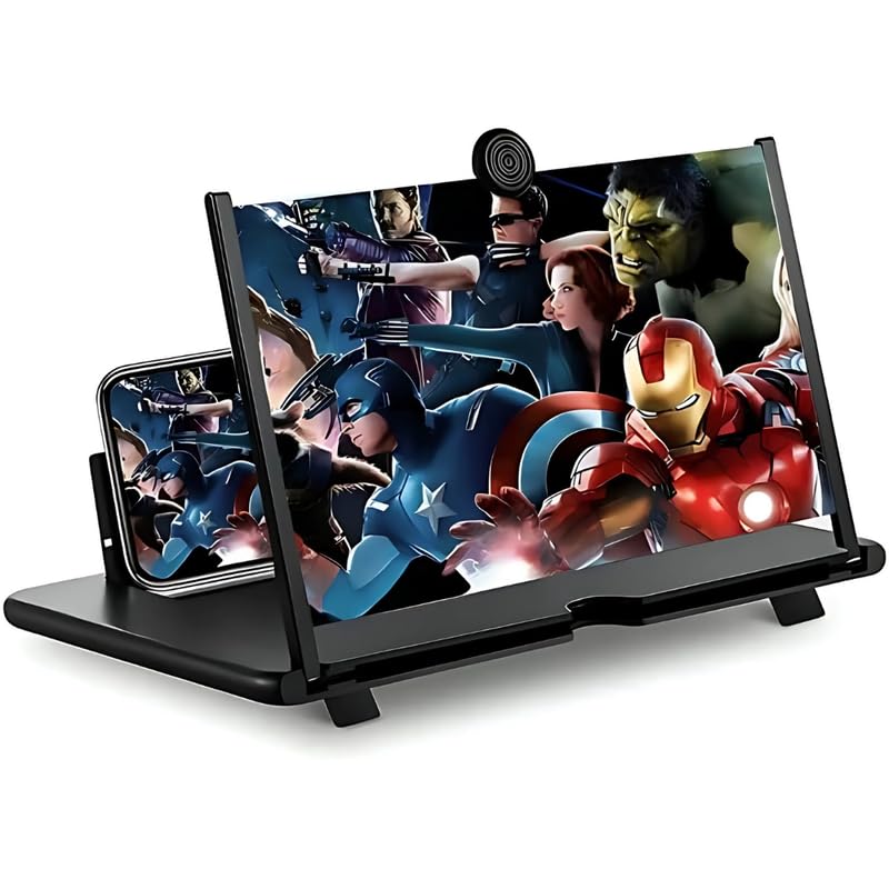 Drumstone 𝟏𝟓 𝐘𝐄𝐀𝐑𝐒 𝐖𝐀𝐑𝐑𝐀𝐍𝐓𝐘 Foldable Phone Screen Magnifier Mobile Phone Amplifier with Folding Stand Holder Portable Anti-Radiation Movie Video Enlarger Phone Magnifier Screen-image-49