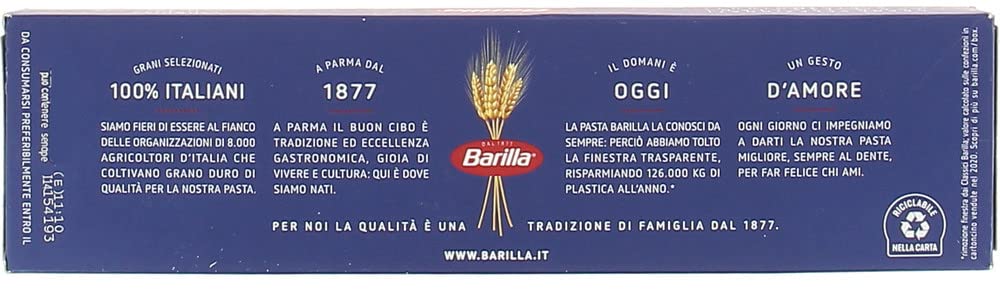 20x Pasta Barilla Bavette Nr. 13 italienisch Nudeln 500 g pack