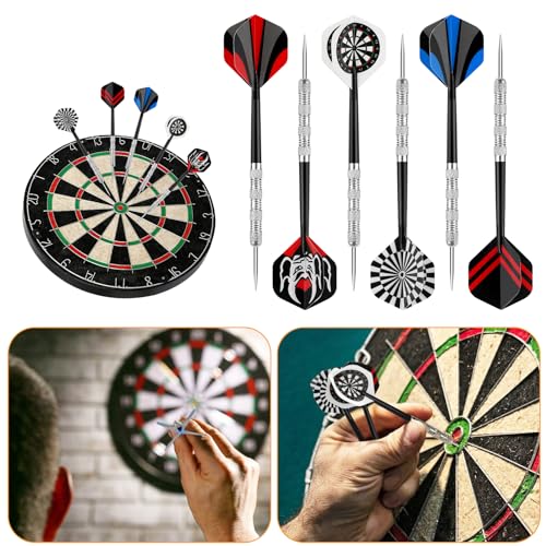 Image of Accmor Metal Tip Darts, Steel Tip Darts, 14 Grams Professional Metal Darts, Darts Metal Tip Set, Metal Darts for Dartboard