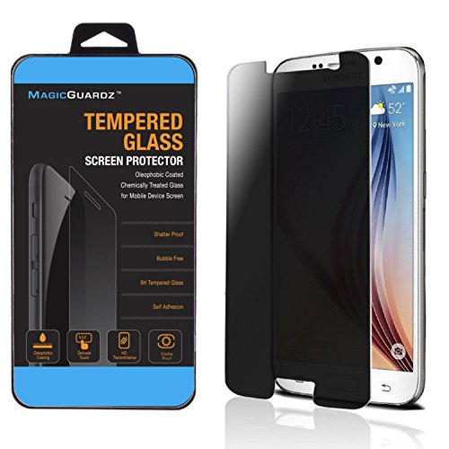 MagicGuardz - Made for Samsung Galaxy S6, Privacy Anti-Spy Tempered Glass Screen Protector Shield, Retail Box