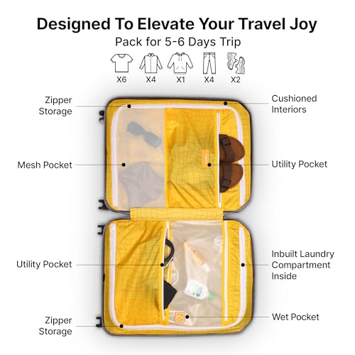 Image of uppercase Polyester Bullet (Medium) 66 Cms|Check-In Inline Trolley Bag|Hardshellsided Luggage Anti-Scratch 8 Wheel Luggage|Tsa Lock&Anti-Theft Zippers|Suitcase For Men&Women (Silver)