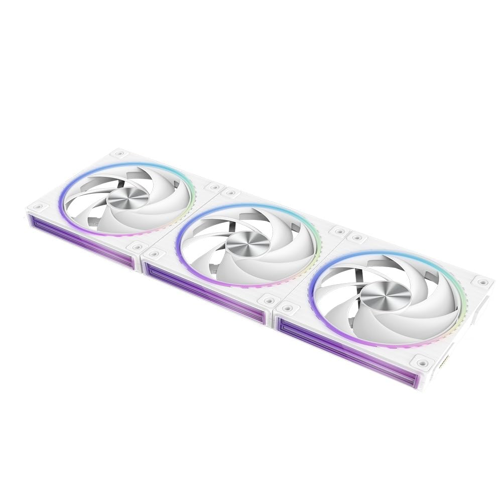 ZALMAN ZM-DF120 A3 WHITE Ventilateur de boîtier PC, lot de 3 unités