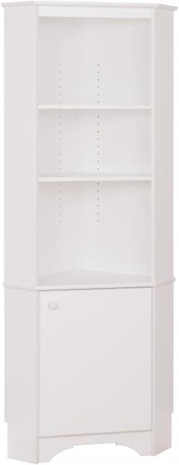 Prepac Elite Corner Storage Tall 1Door, White