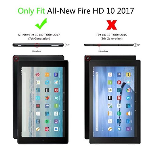 Carcasa para Amazon Fire HD10 10.1 pulgadas 2017/2019 dispositivo protección Tablet rojo rojo - imagen 4