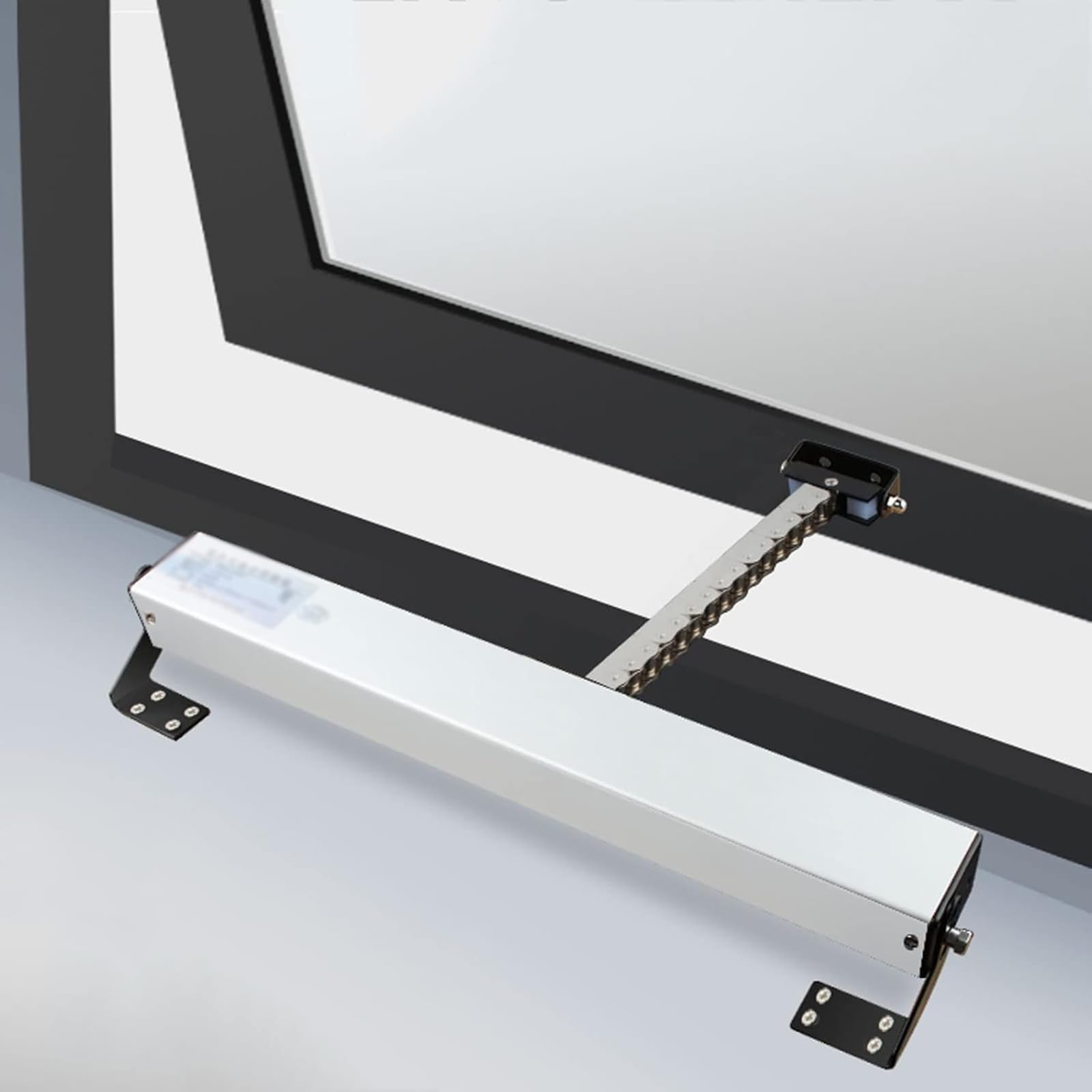 Abreventanas eléctrico con sensor de lluvia, cierre automático inteligente para puertas y ventanas de aleación de aluminio y acero plástico, 700 mm