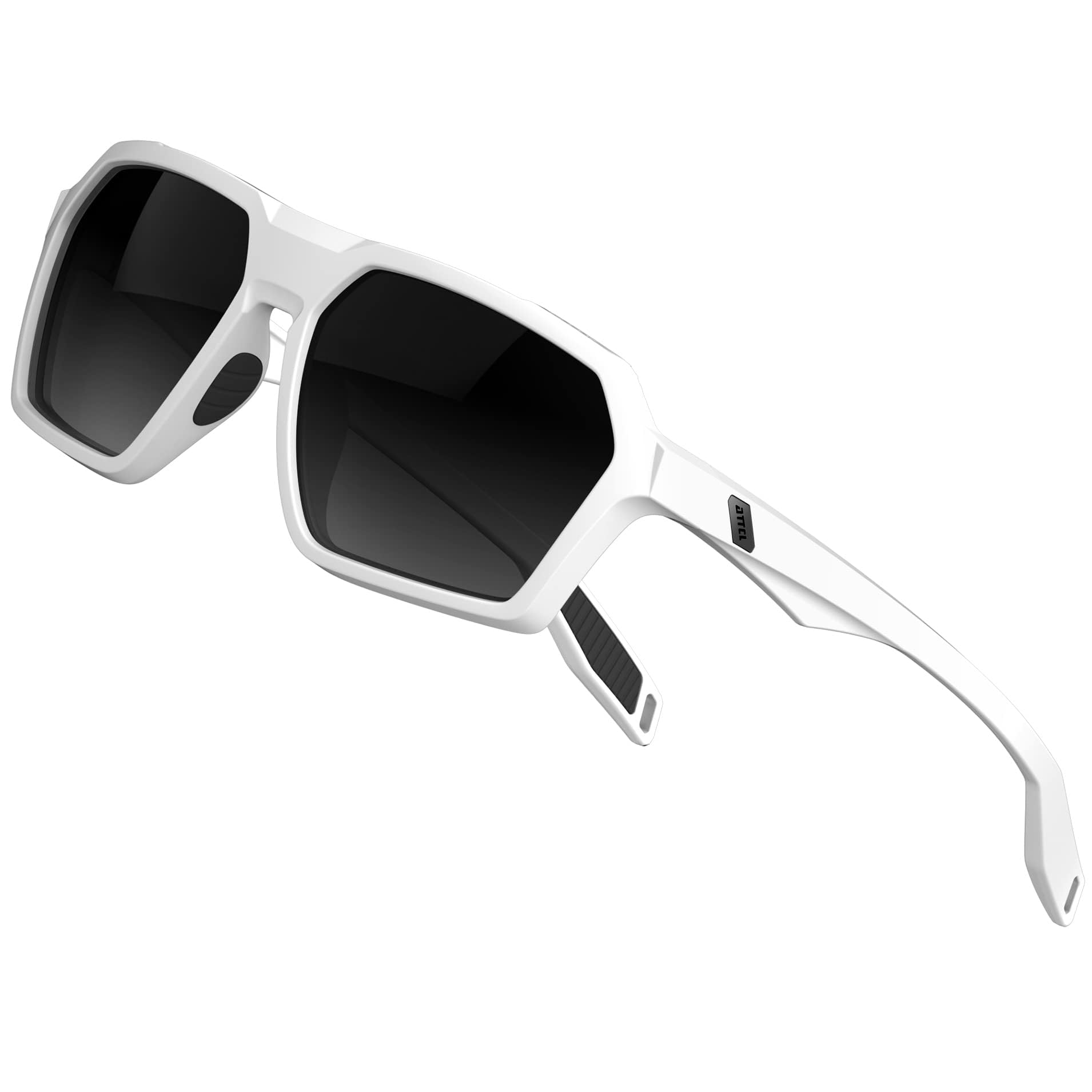 ATTCL Gafas de sol polarizadas para hombre, gafas deportivas casuales con protección UV, marco hexagonal TR90