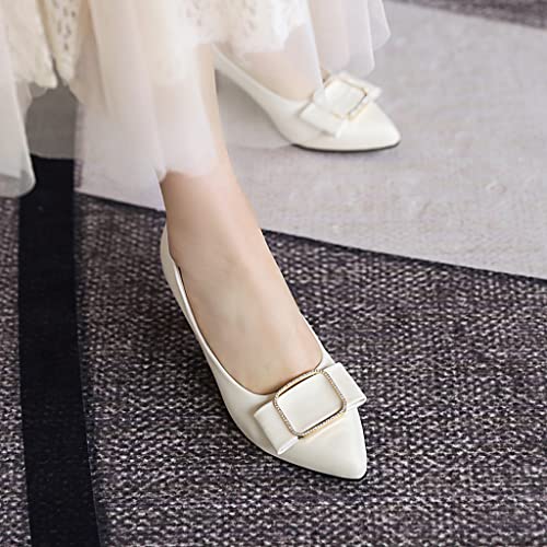 Women's Fashion Bow Comfy Kitten Heels Dress Pumps Pointed Toe Wedding Party Ladies Dressy Pump Shoes3