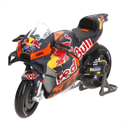 Maisto MOTORBIKE RED BULL KTM FACTORY (#33) – Échelle 1:18 – Réplique de moto moulée sous pression incroyablement détaillée – Plusieurs couleurs