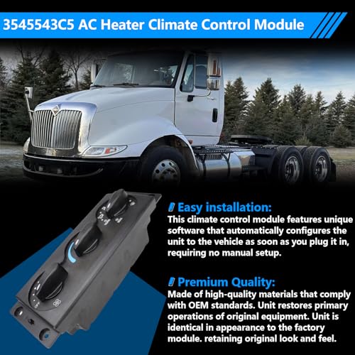 3545543C5 AC Heater Climate Control Module Compatible with 2002-2012 International 4200 4300 4400 7400 7500 7600 7700 8500 8600 Citystar Prostar Durastar Lonestar Terrastar Transtar Workstar - Image 5