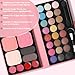 All in One Makeup Kit for Women Full Kit - 24 Eyeshadow, 4 Lipsticks, 2 Blushers, 1 Powder, 2 Eyebrow Powder, 1 Mirror, 2 Double Ended Brush, Makeup Gift Set for Teen Girls Women Beginner and Pros