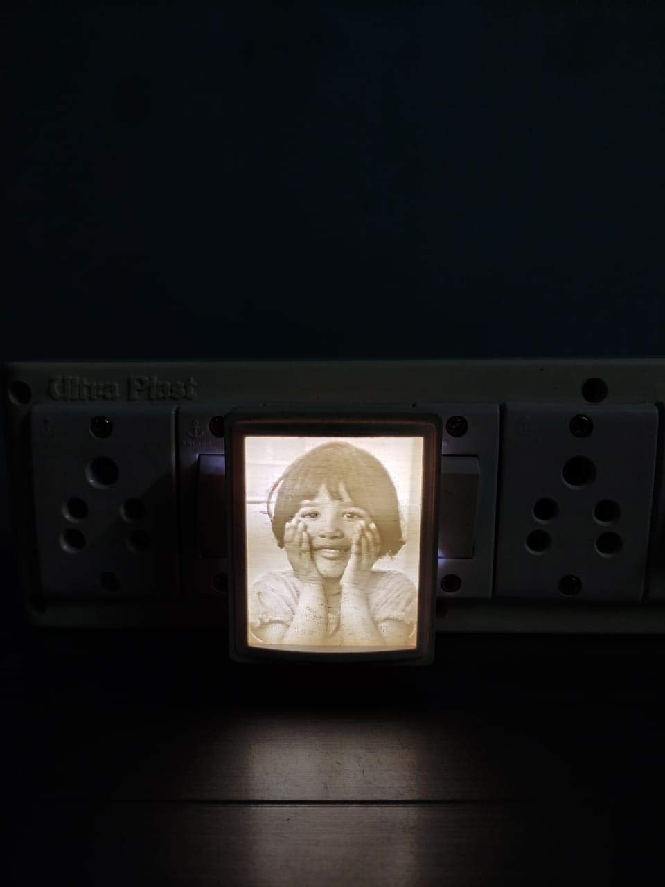 Nutek 3D Printed Night Photo Lamp Personalized -Customised Light