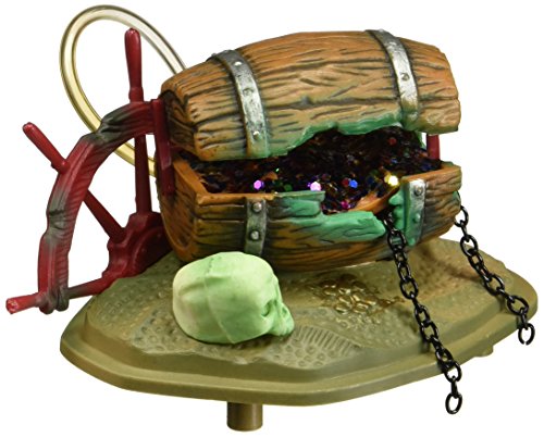 Penn Plax Action-Air Aerating Action Ornament, Barrel of Jewels, Opens and Closes With A Steady Stream Of Bubbles