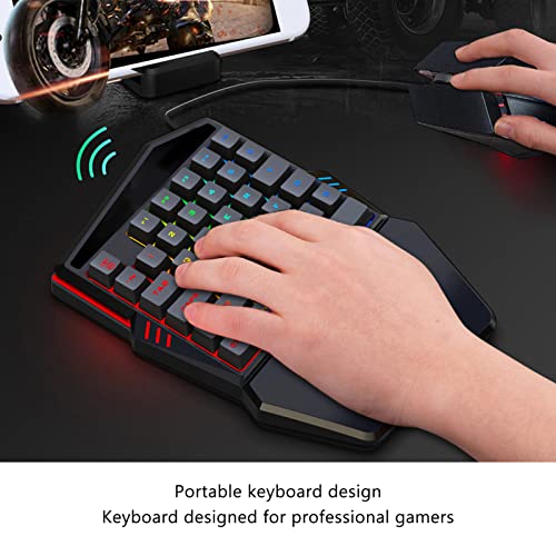 Teclado Mecánico One Handed RGB Septpenta USB miniatura 3