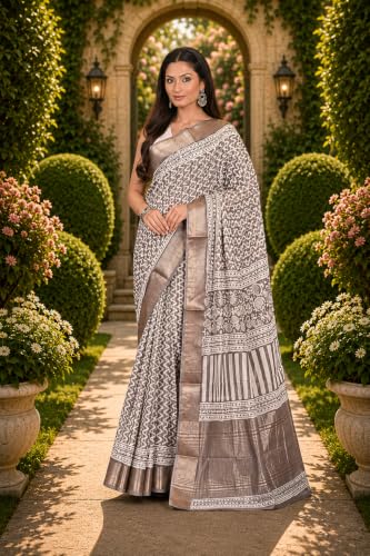 KALAM KANTHA STORY TOLD IN STITCHES maheshwari cotton silk saree in art silk – image 2