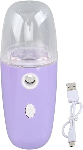 Miniatura 6 de Face Mist Steam Humidifier, 30ML 150mAh Portable Facial Hydrating Mist Sprayer for Walking (Purple)