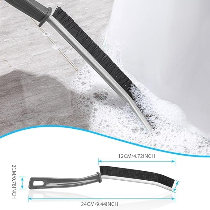 OFFERZONE Plastic Gap Cleaning Brush,Bathroom Gap Cleaning Brush,Clean The Dead Corners of Kitchen Tiles,Multifunctional Window Slots,Multi-Purpose Door Window Track Deep Cleaning Brush 4