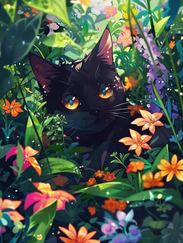 Diamond Painting Chat 5D Peinture Diamant Broderie DIY 100x130cm