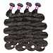ZSF Hair Brazilian Virgin Hair Body Wave 3Bundles 100% Unprocessed Virgin Human Hair Weave Extensions Natural Color 16"18"20"