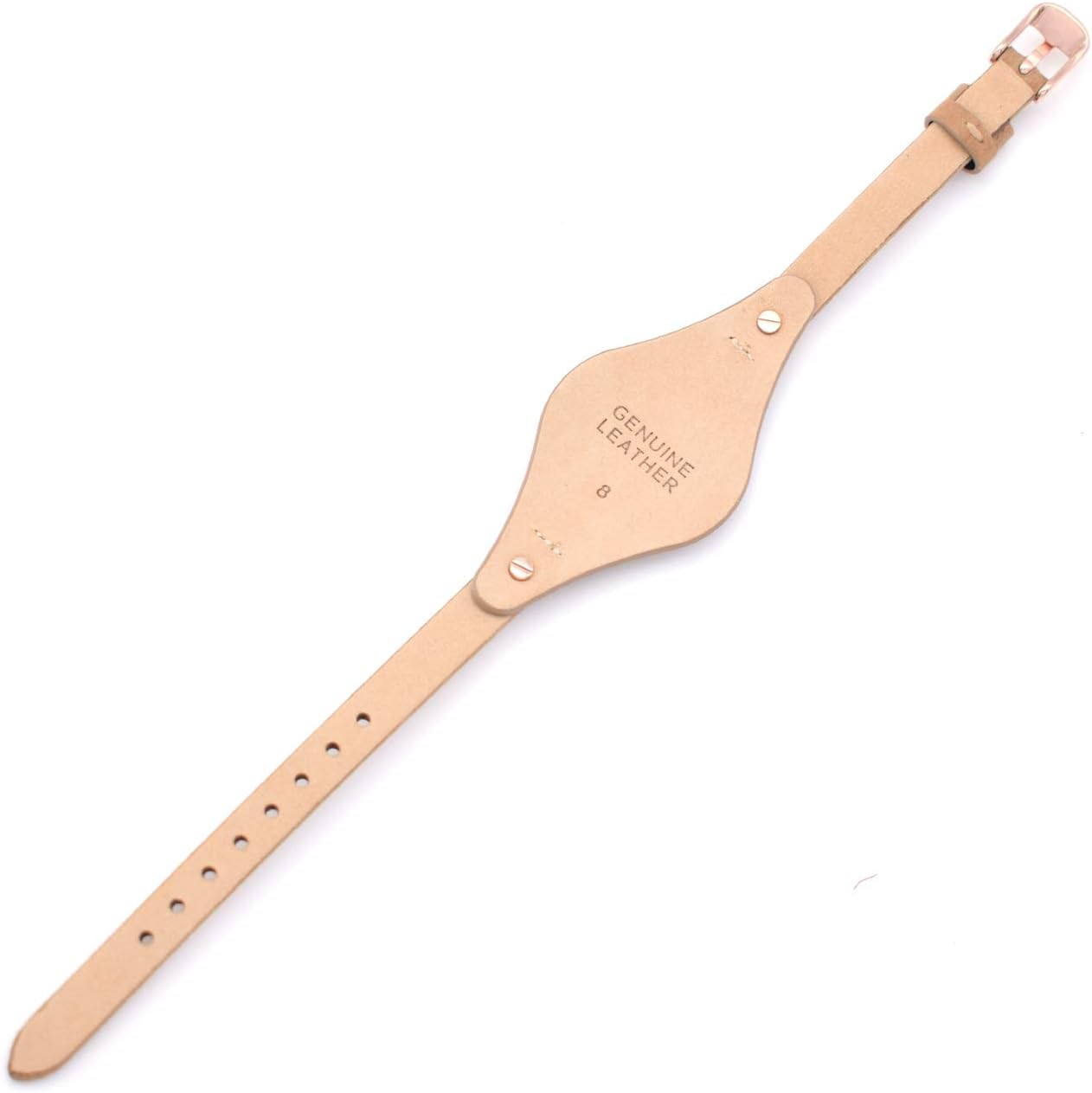 8mm Spring Bar Genuine Leather Watch Strap Replacement for Fossil ES3148 ES4119 ES4176 ES3262 ES3077