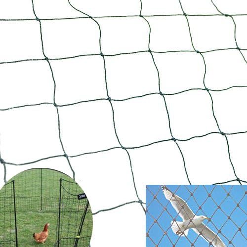 Strong Netting for Bird Poultry Aviary Chickens Game Pens 2 Hole (100' x 100,) 100100-2 Netting
