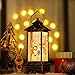 Christmas Snow Globe Lantern Crystal Glitter Lantern Features 8 Songs and 6-Hour Timer Function Ideal for Holiday Decorations and Gifts USB and Battery-Powered Snow Globe (Snowman Families)