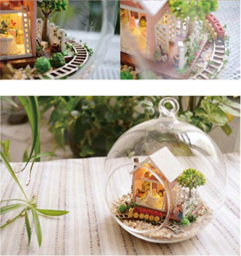 Flever Dollhouse Miniature Diy House Kit Creative Room With Furniture And Glass Cover For Romantic Artwork Gift (Pandora Magic Garden) #TOP2