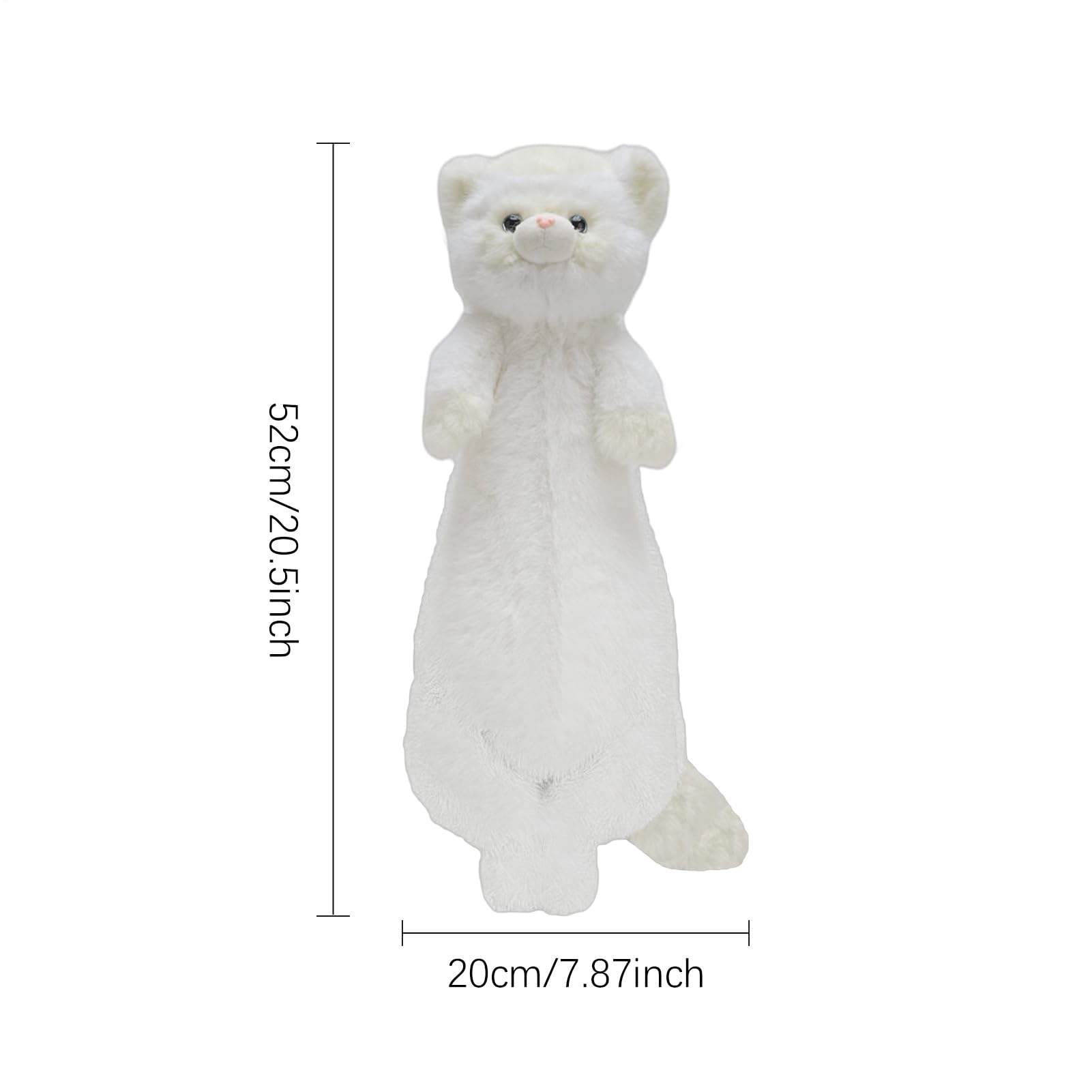 Generico Peluche furetto - Morbido per animali, simpatica bambola pelosa, design delicato e confortevole da abbracciare | decorativo per divano camera da per auto, per ragazze, bambini, d