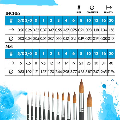 Image of Princeton Aqua Elite, Series 4850, Synthetic Kolinsky Watercolor Paint Brush,Round, Size 16