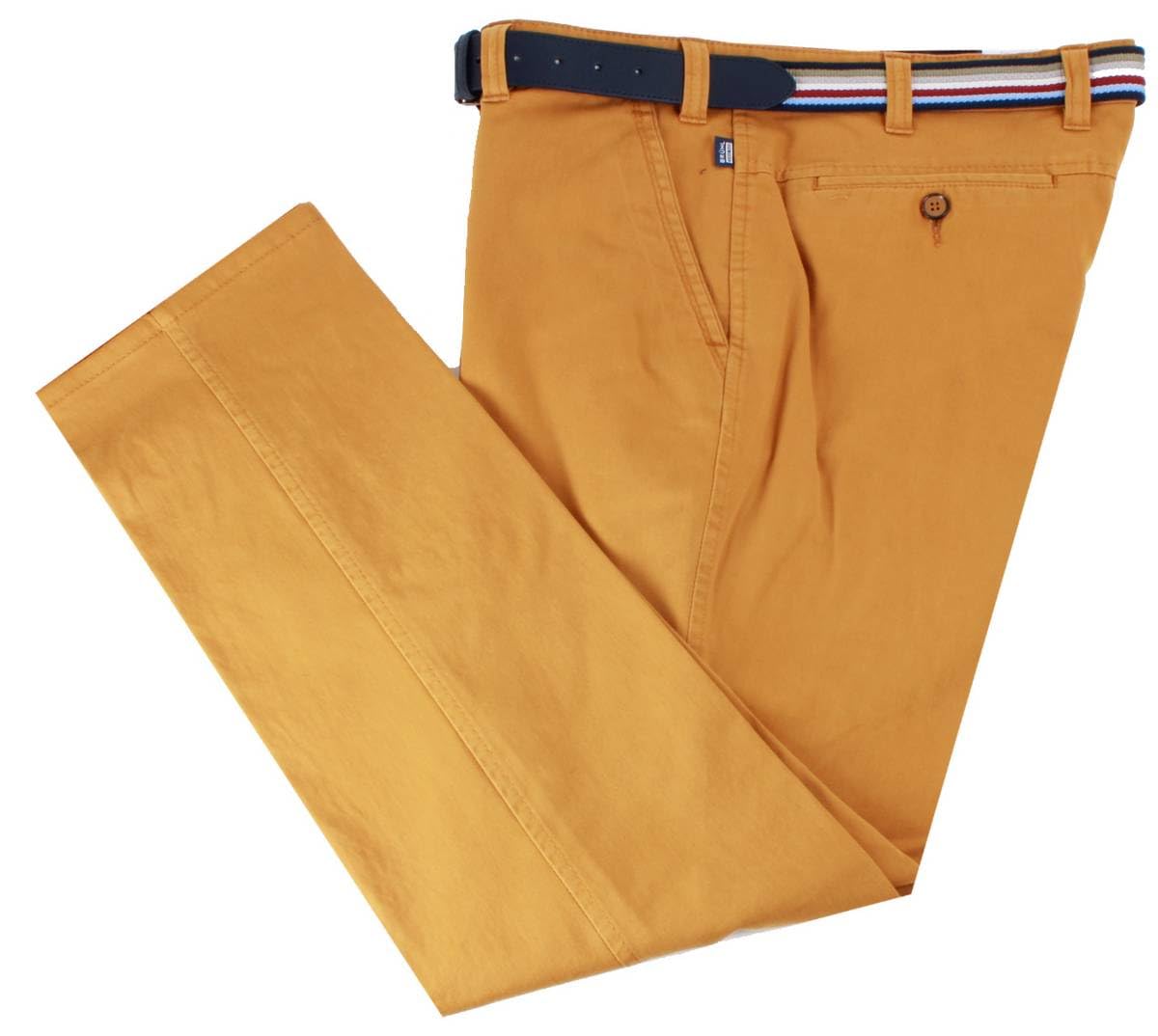 Bruhl Men's Maize Yellow Catania B Four Seasons Smart Casual Chinos - W44 L30