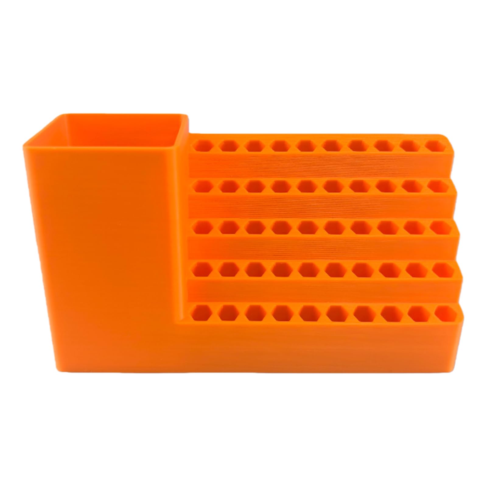 50 Slot Drill Bit Organizer Holder 1/4 Inch Screwdriver Bit Holder Toolboxes Light Weight Plastic Tool Box for Garage Workshop